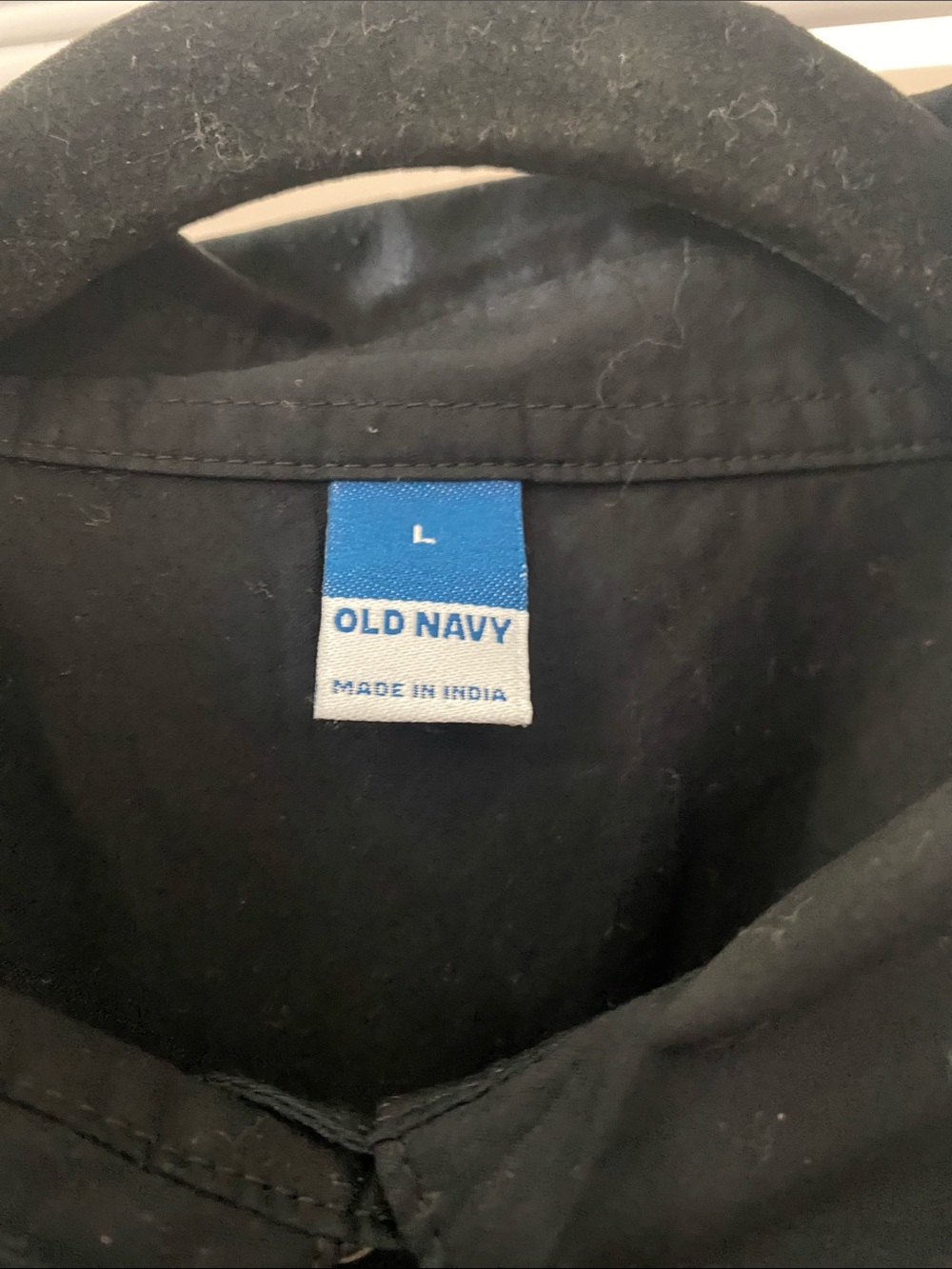 Old Navy Black Short-Sleeve Button-Down Shirt Dress with pockets - Picture 2 of 4